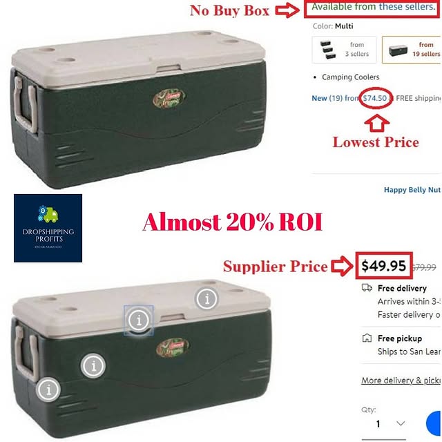 Coleman cooler — 20% ROI